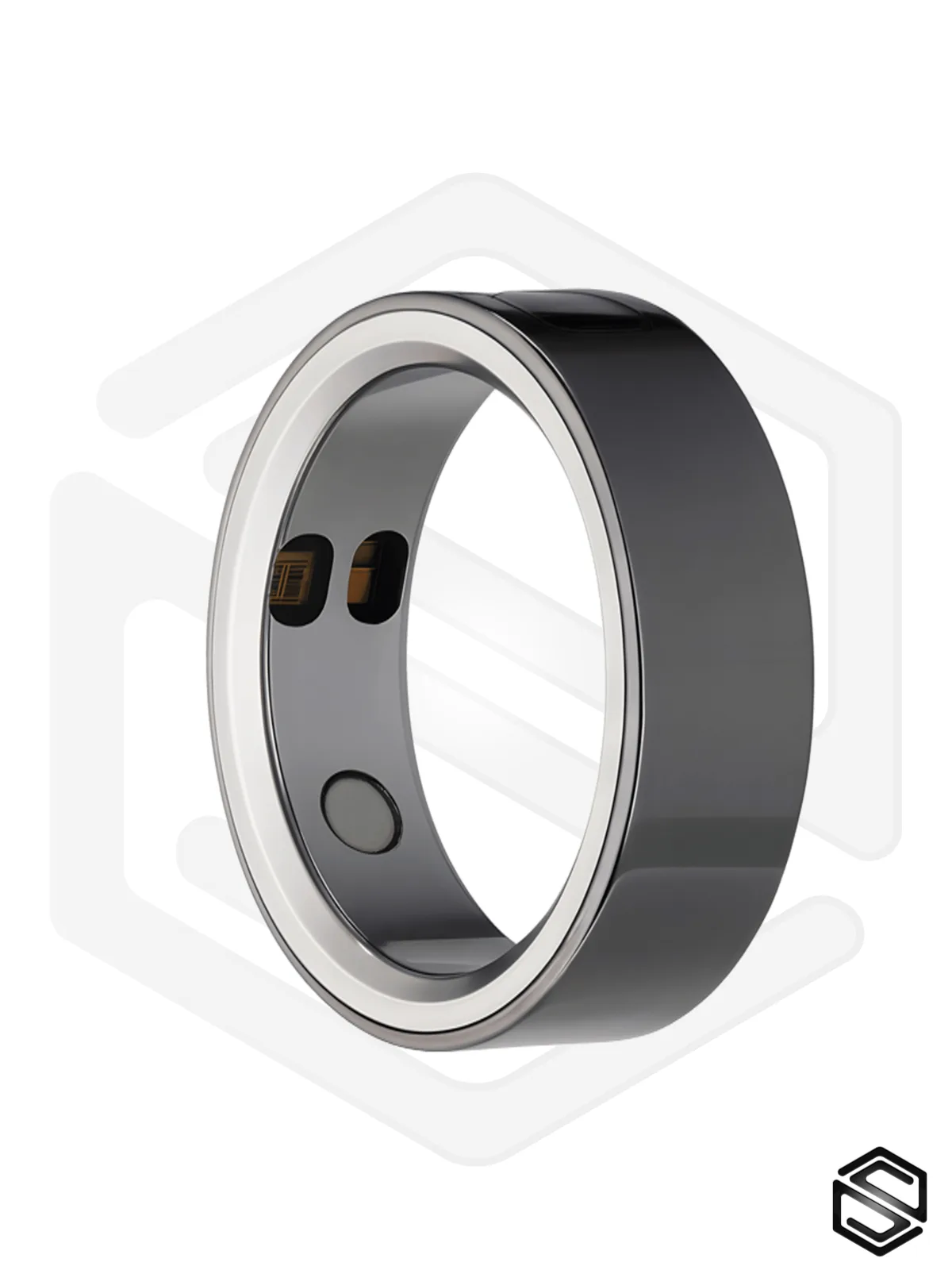 Тонкое умное кольцо с Сахаром, Вибрацией, Управлением & Чувствами HerzRing Sense GX+ мерцающий кремень