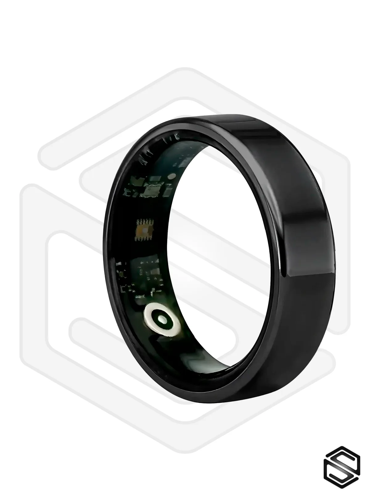 Тонкое Умное кольцо HerzRing Slim RL Черное