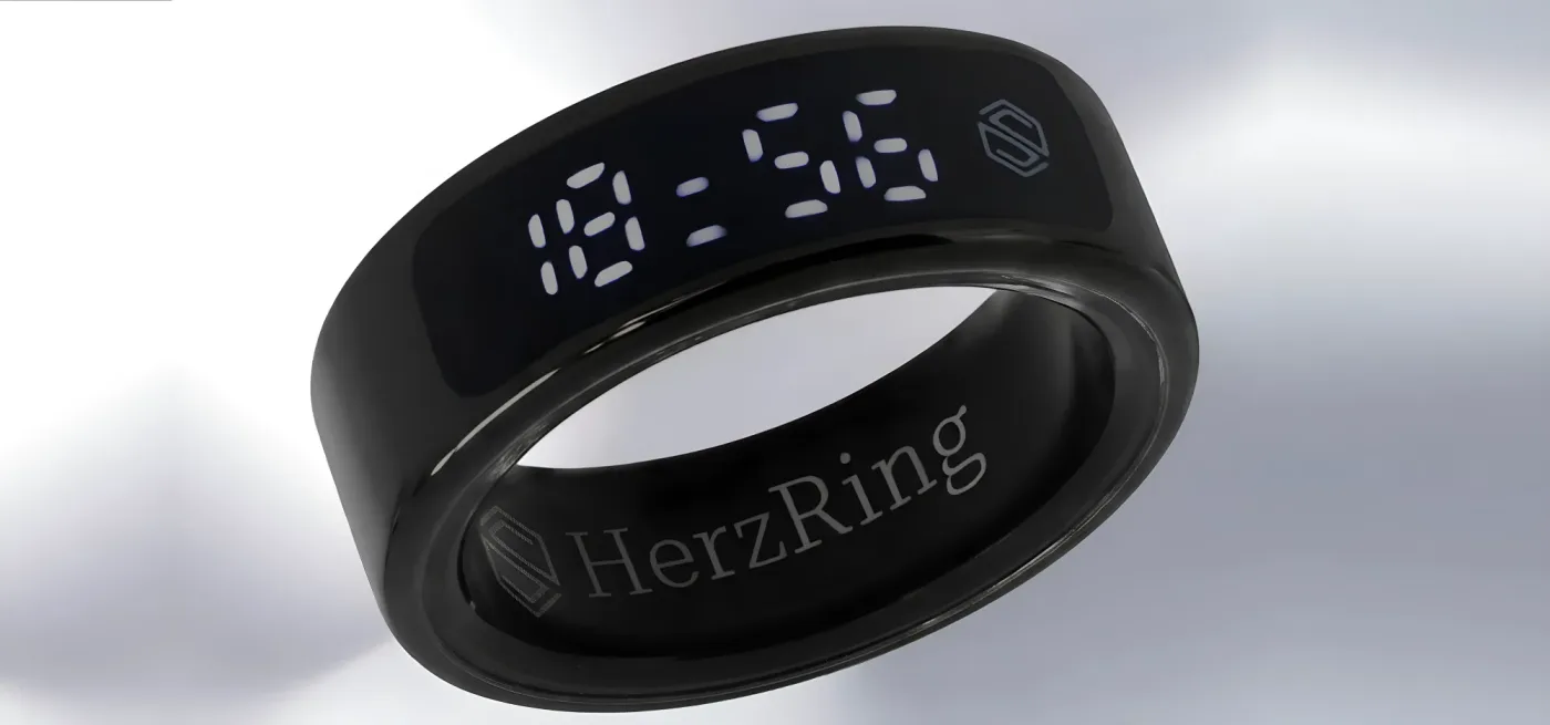 HerzRing Vision RW+: Умное кольцо с экраном, усиленной вибрацией и непрерывным мониторингом здоровья 