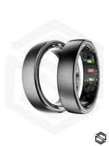 Тонкое Умное кольцо с вибрацией HerzRing Slim Pro X6 - обсидиан