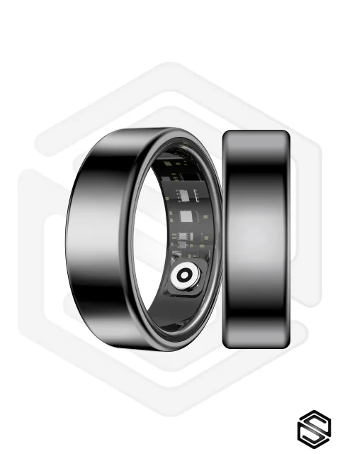 Умное кольцо с акцентом на сон HerzRing Classic SH черный (black)