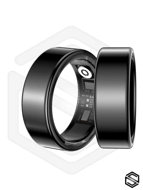 Умное кольцо с уведомлениями HerzRing Lumen RW черное