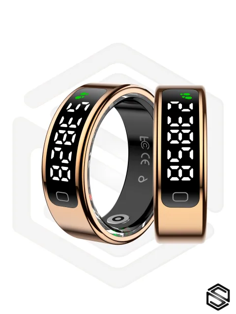 Умное кольцо с экраном и взмахами HerzRing Vision RQ 2 золото