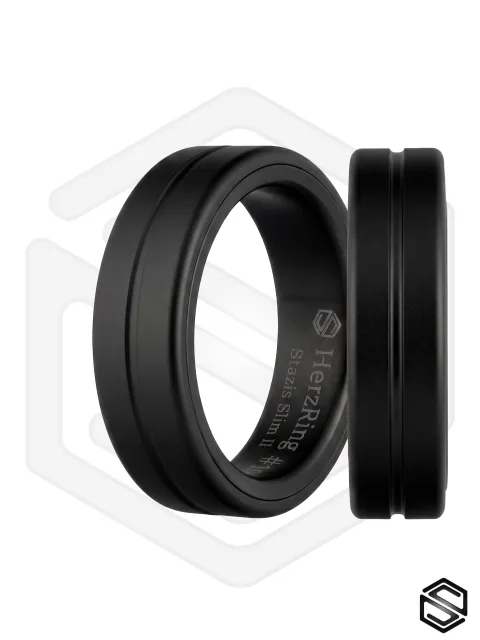 Умное кольцо HerzRing Stazis Slim II - обсидиан