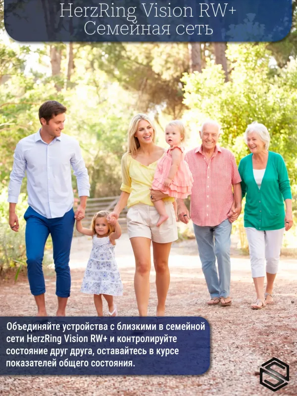 Умное Кольцо с Экраном &amp; Уведомлениями и Вибрацией HerzRing Vision RW+ Античное золото