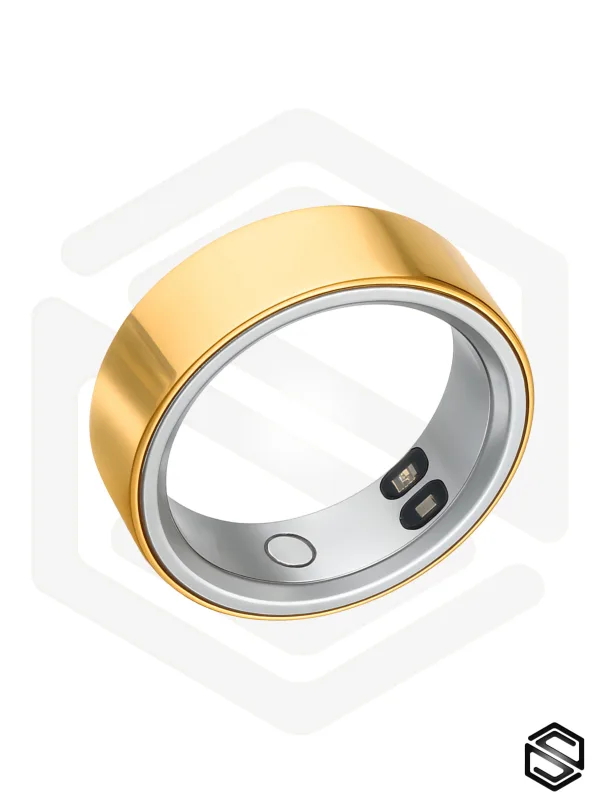Тонкое умное кольцо с вибрацией HerzRing Sense золото (gold)