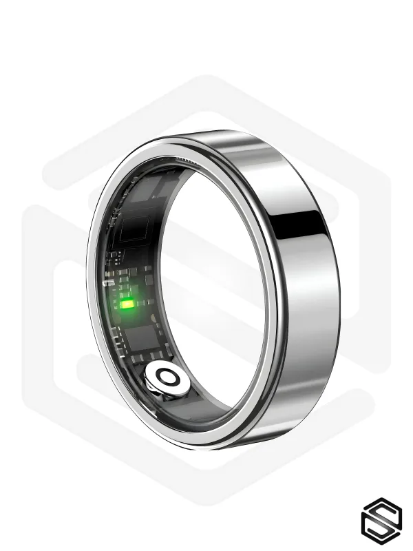 Ультратонкое Умное кольцо HerzRing Slim RJ Серебро