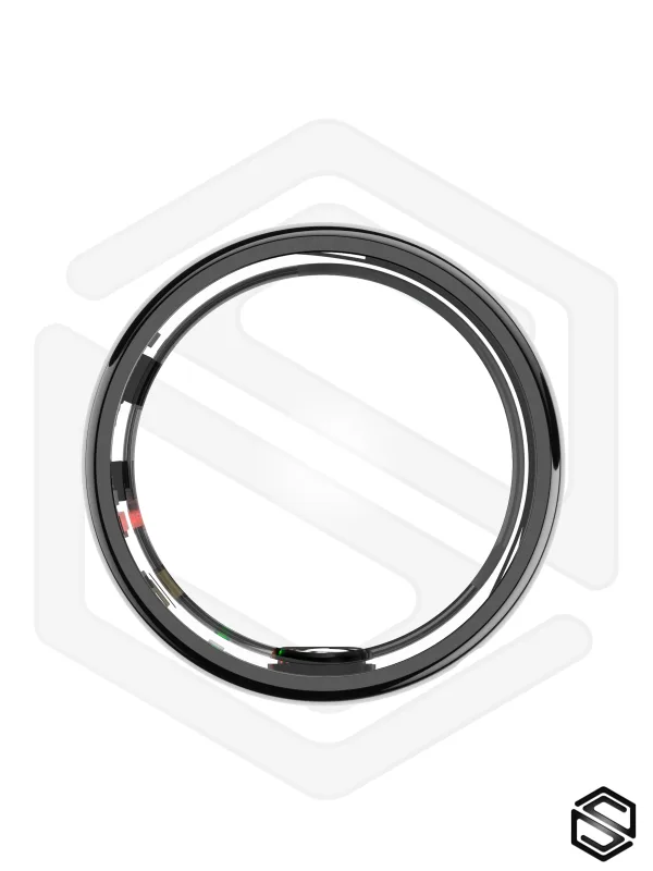 Умное кольцо со управлением и уведомленями HerzRing Touch NFC черный