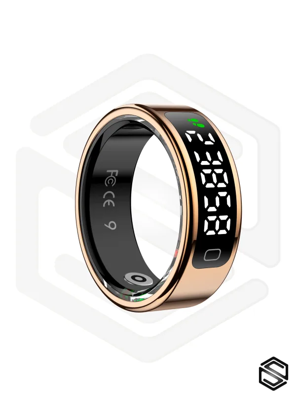 Умное кольцо с экраном и взмахами HerzRing Vision RQ 2 золото