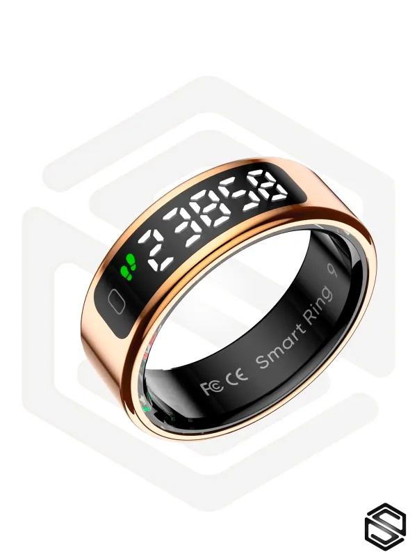 Умное кольцо с экраном и взмахами HerzRing Vision RQ золото