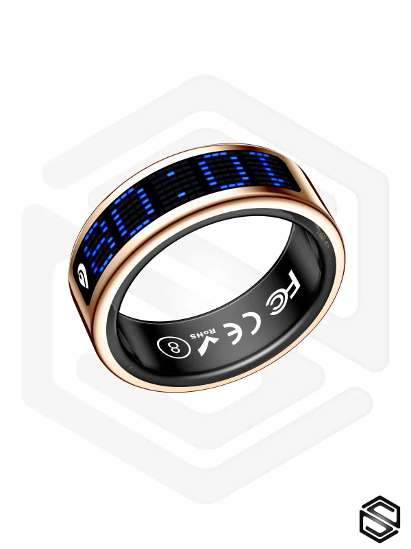 Умное кольцо с экраном &amp; уведомлениями HerzRing Vision RW 2 розовое-золото (rose-gold)