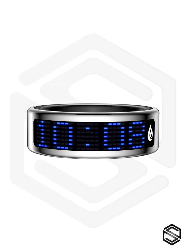 Умное кольцо с экраном &amp; уведомлениями HerzRing Vision RW 2 титан-серебро (silver)