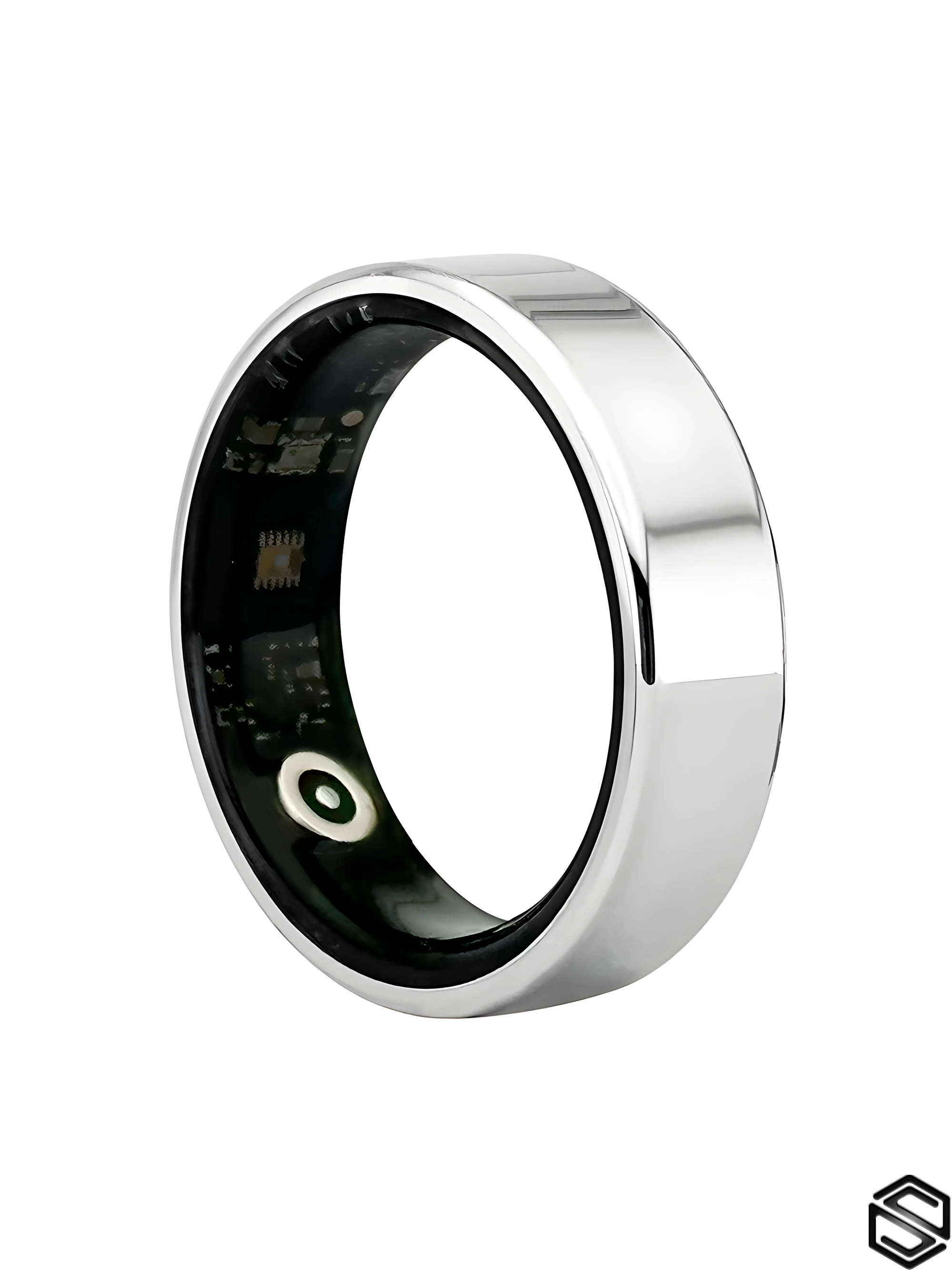 Тонкое Умное кольцо herzring slim rl Черное